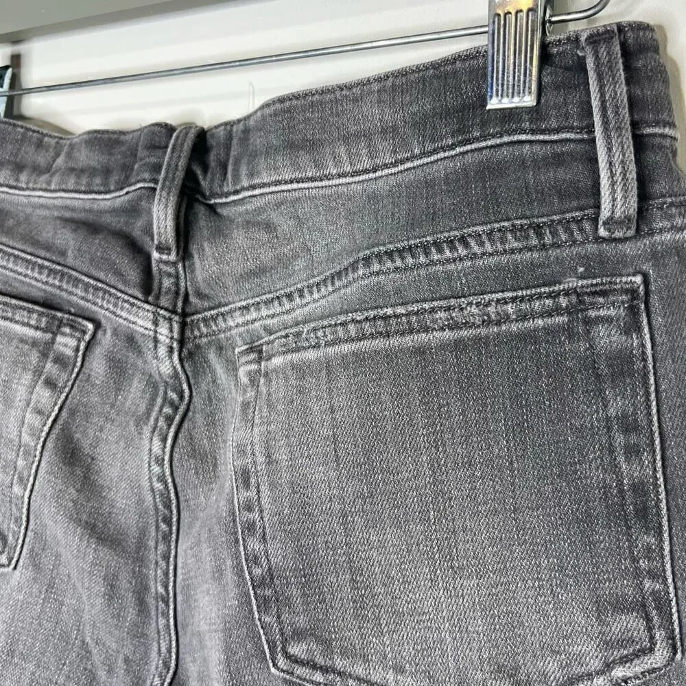 Frame Denim L’ Homme Skinny Jeans Faded Black Gray Denim